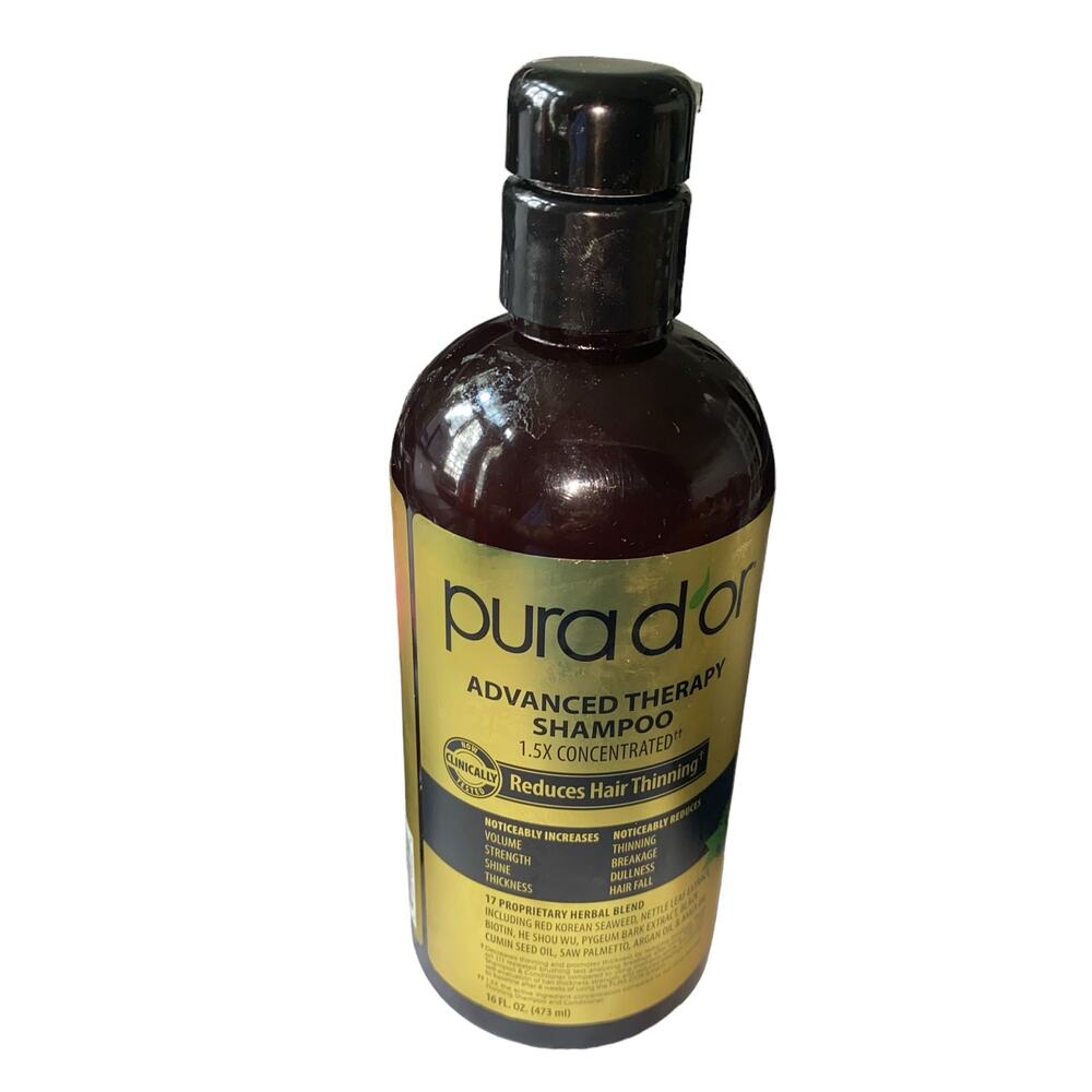 Pura D'or Shampoo 1.5X concentrated 16 oz used